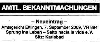 VereinseintragungBNN